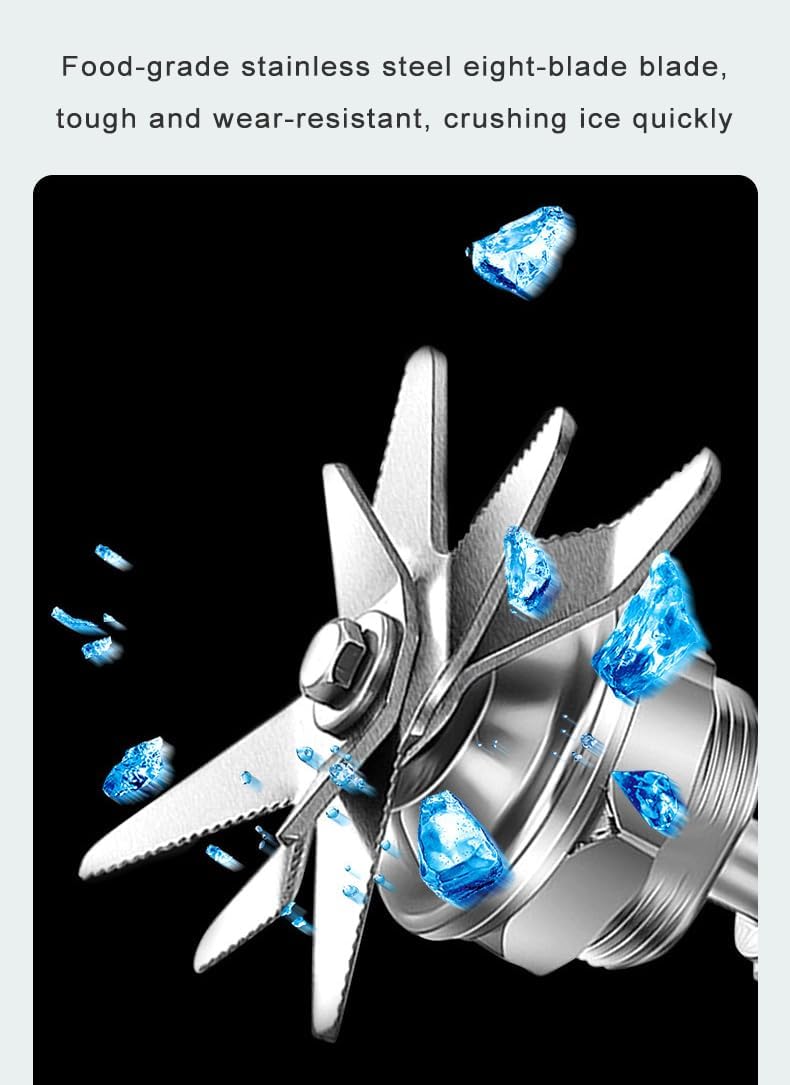 Professional Smoothie Blender, 2L Commercial Smoothie Maker, 1600W Power Motor, 10 Speeds and 4 Dimensional Spoiler Function, Can Make Smoothies, Milkshakes, Soy Milk, Juice and More