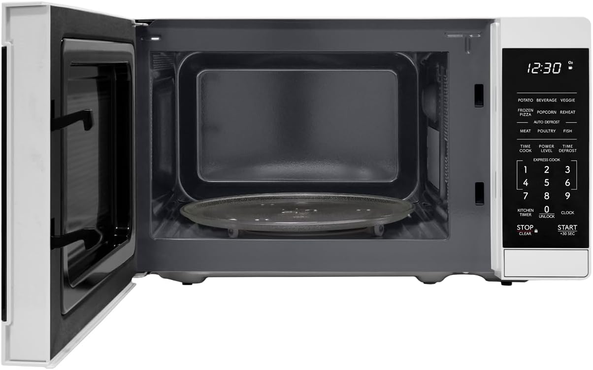 SHARP Compact Countertop Microwave Oven with Removable 10
