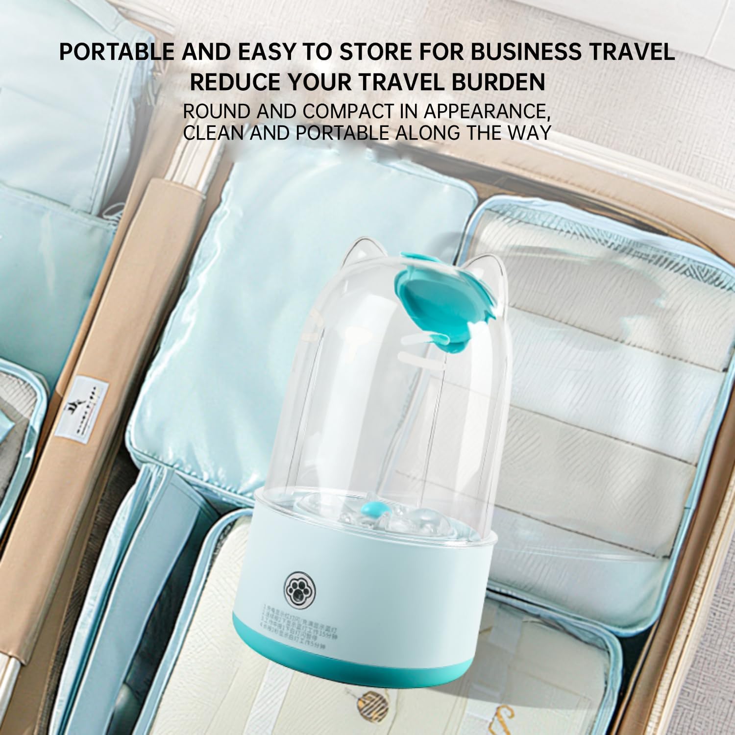 Portable Mini Laundry Washer, Cordless Compact Clothes Cleaning Cup with Wave Wheel Design, USB-C Rechargeable, 1.5L Capacity, 5-15 Min Quick Wash for Travel, Delicates, Small Items