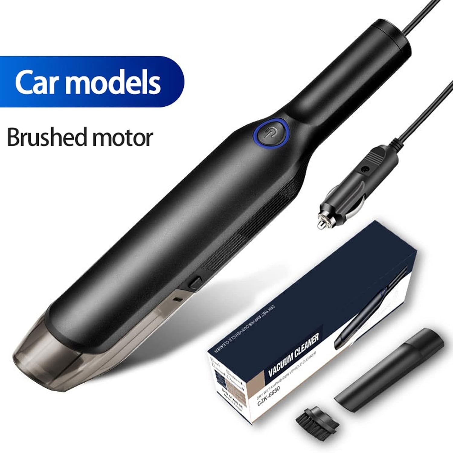 Hand Held Vacuum, Handheld Car Powerful Vacuum Cleaner Wet and Dry Interior Cleaning Rechargeable Home Car Dual Use Portable Vacuum Clean