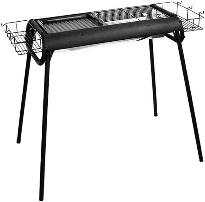 Barbecue Grill Portable Thick Stainless Steel Charcoal Multi-Person Barbecue, Outdoor Portable Picnic Shelf Stable and Durable, 73 84 37cm