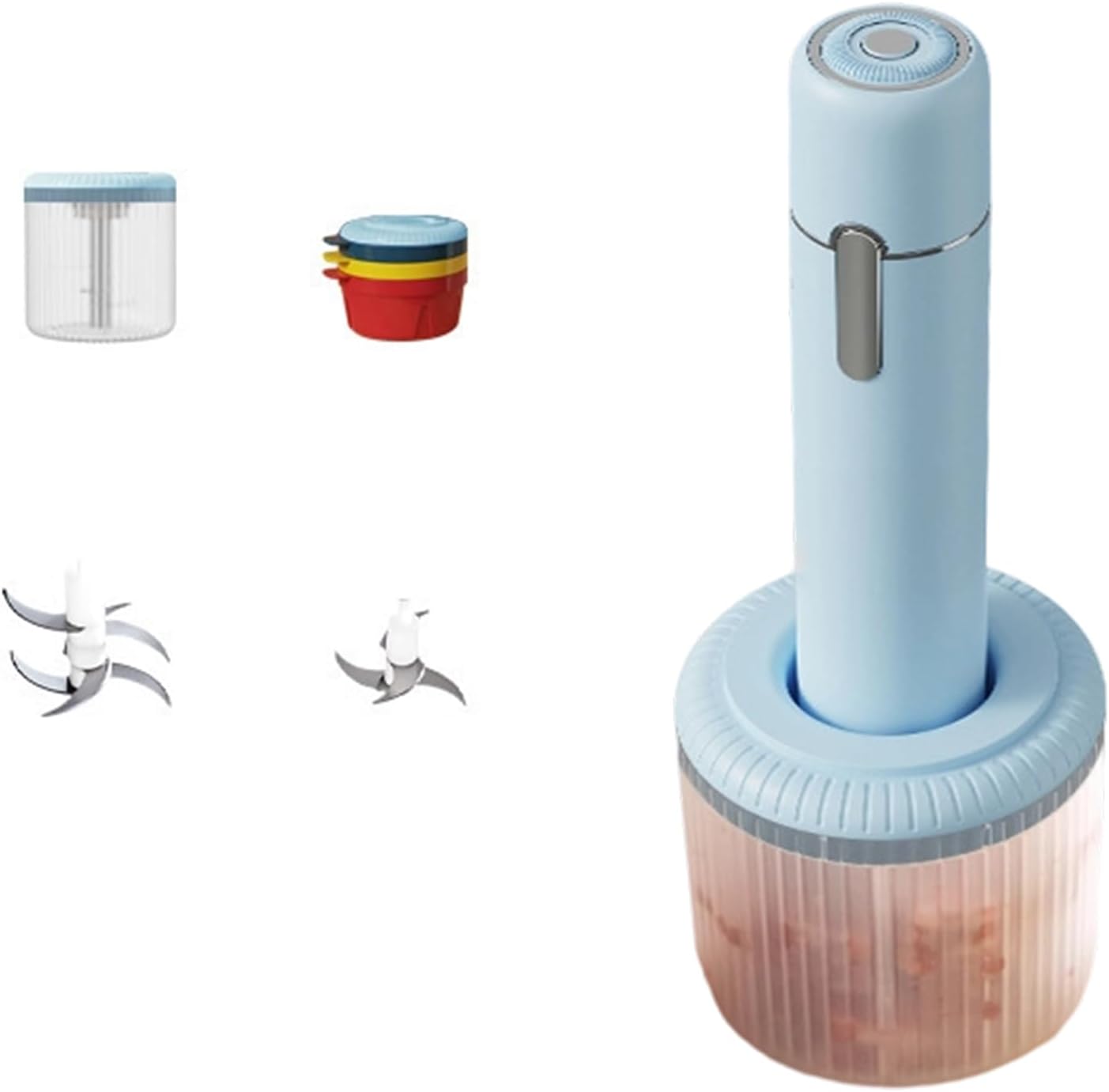 Food Maker Electric Blenders for Puree Meat Vegetables Quiet Operations Kitchen Appliance with Dishwasher Safe Part Multifunctional Kitchen Chopper