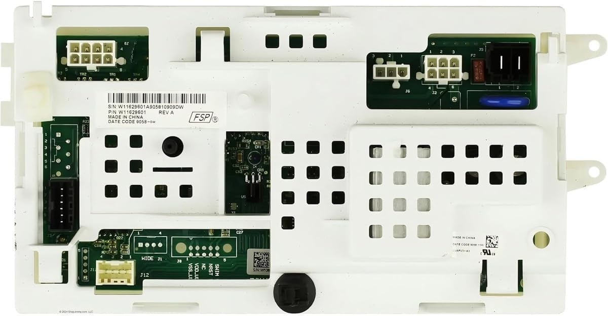 W11629601 for Whirlpool Stacked Washer Dryer Laundry Center Dryer Control Board WET4027HW0 WET4027HW1 WET4027HW2 WETLV27HW0 WETLV27HW1 WETLV27HW2
