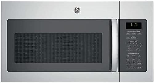 GE JVM6172SKSS 1.7 Cu. Ft. Over-the-Range Microwave Oven Stainless Steel Bundle with 2 YR CPS Enhanced Protection Pack