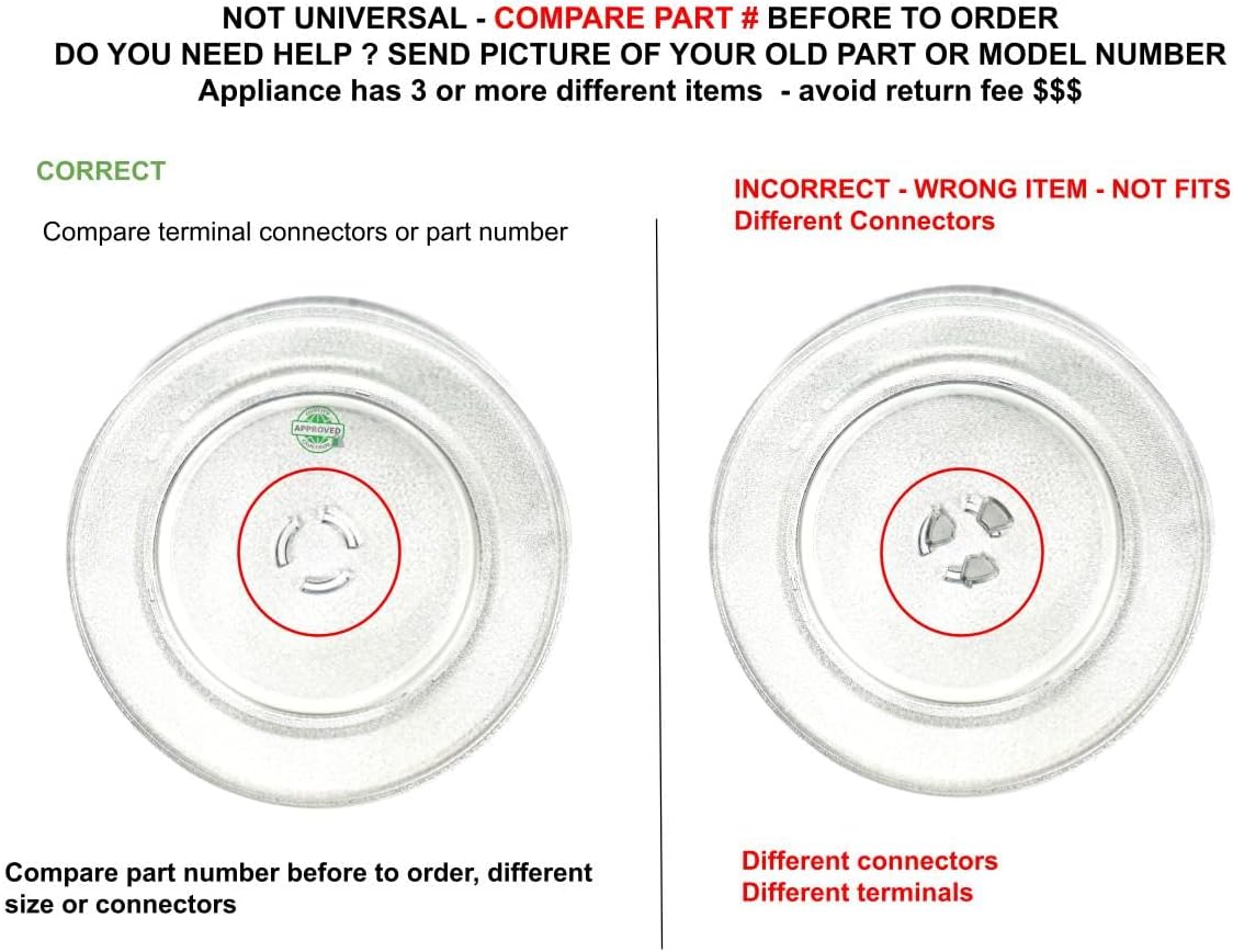 EAP11723131 PS11723131 AP5985081 CKD985081X compatible with Kitchenaid Microwave Cooking Tray fits old number EAP11723131 PS11723131 AP5985081