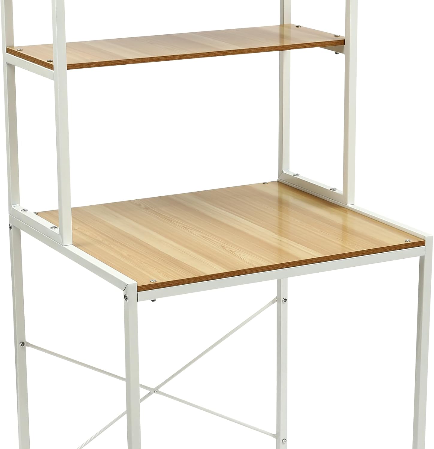 Over The Washer and Dryer Storage Shelf,3 Tiers Laundry Room Storage and Organizer Standing Shelf,Adjustable Rubber Feet,High Load-Bearing Capacity,for Bathrooms, Laundry Rooms, Balconies,Etc