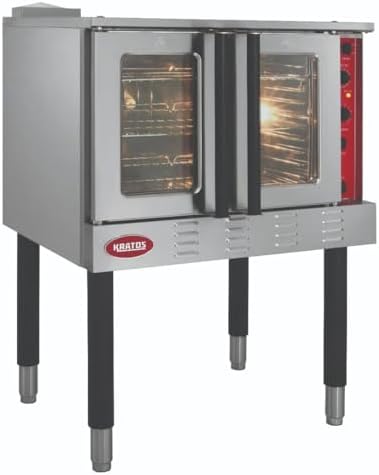 Kratos Commercial Electric Convection Oven, Full Size Free Standing Convection Oven for Restaurants, 3 Phase, 208V (29Y-060)