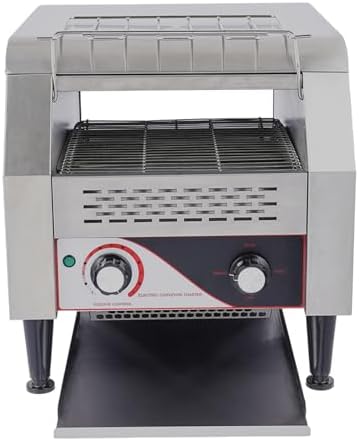 Commercial Conveyor Toaster, 300 Slices/Hour, Restaurant Coffe Shop Conveyor Toaster Warming Oven for Bun Bagel Bread