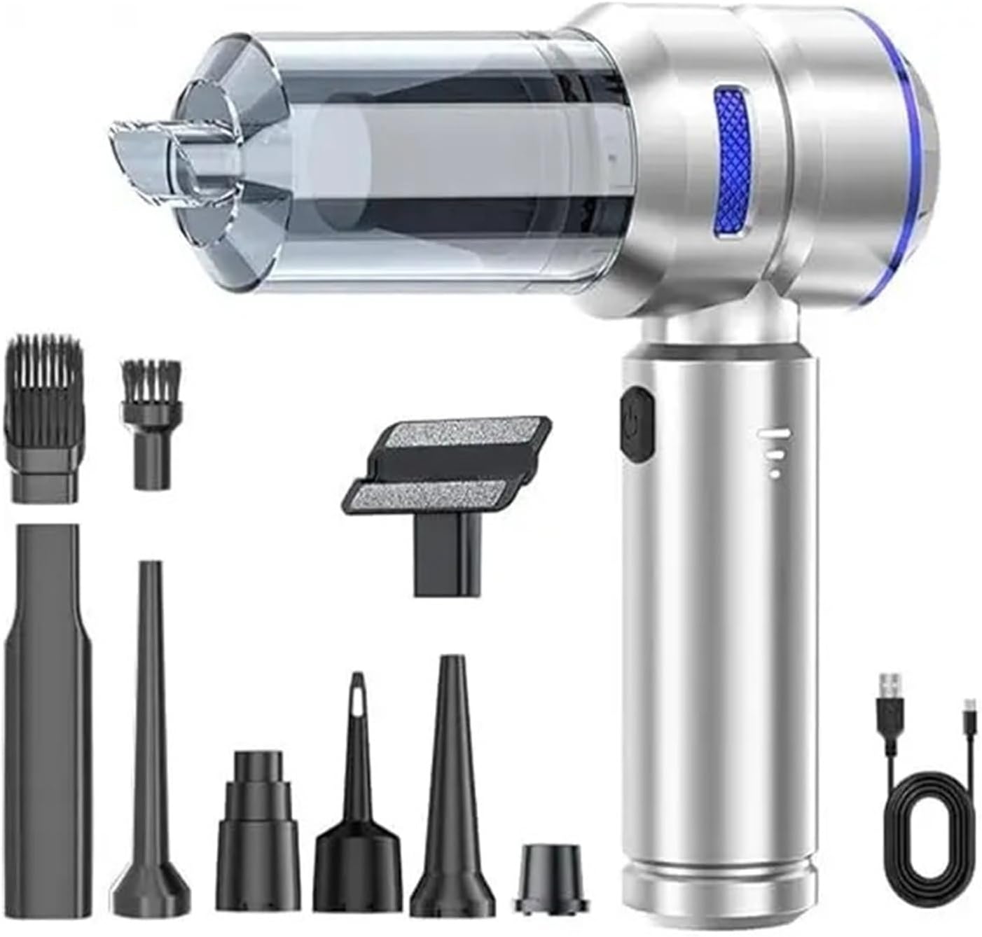 Portable Car Vacuum Cleaner, Handheld Cleaning Tool for Car Interior & Home Small Spaces