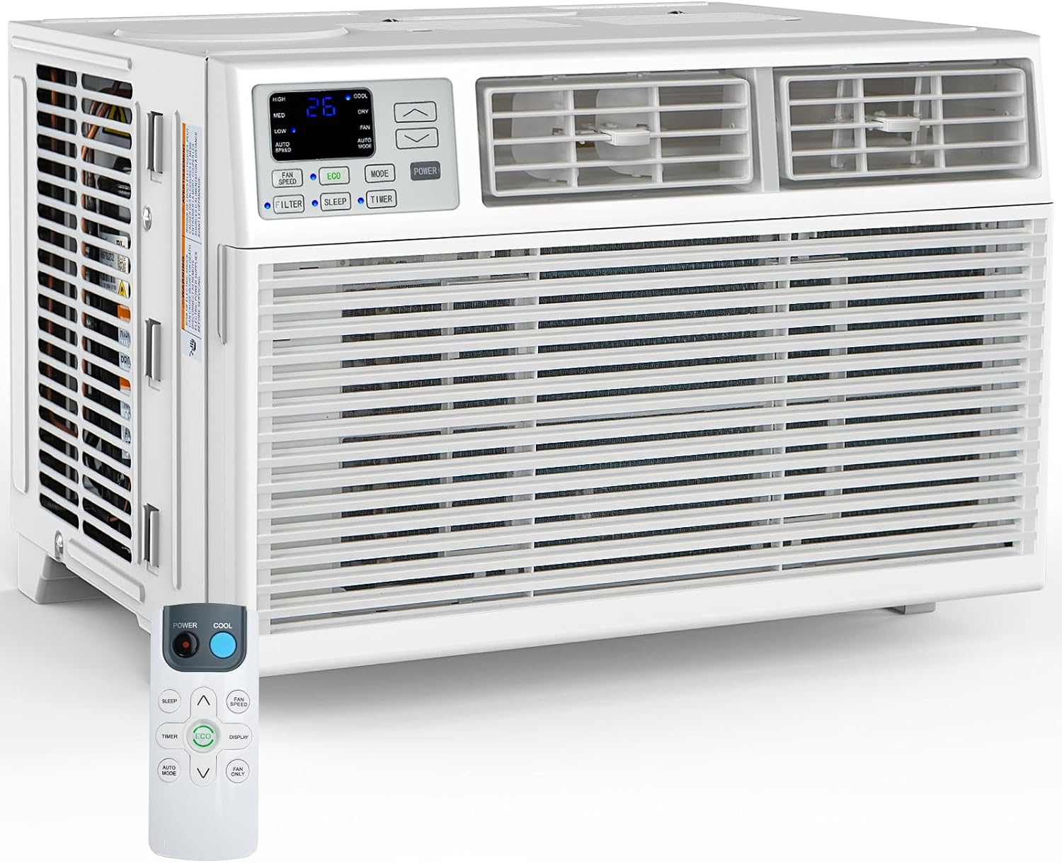 Window Air Conditioner, 12000 BTU Window AC Unit, Cooling Room 550sq.ft, Fast Cooling, 24H Timer, Dehumidifier Mo, Energy Saving, Remote Control for Living Room, Bedroom, Office