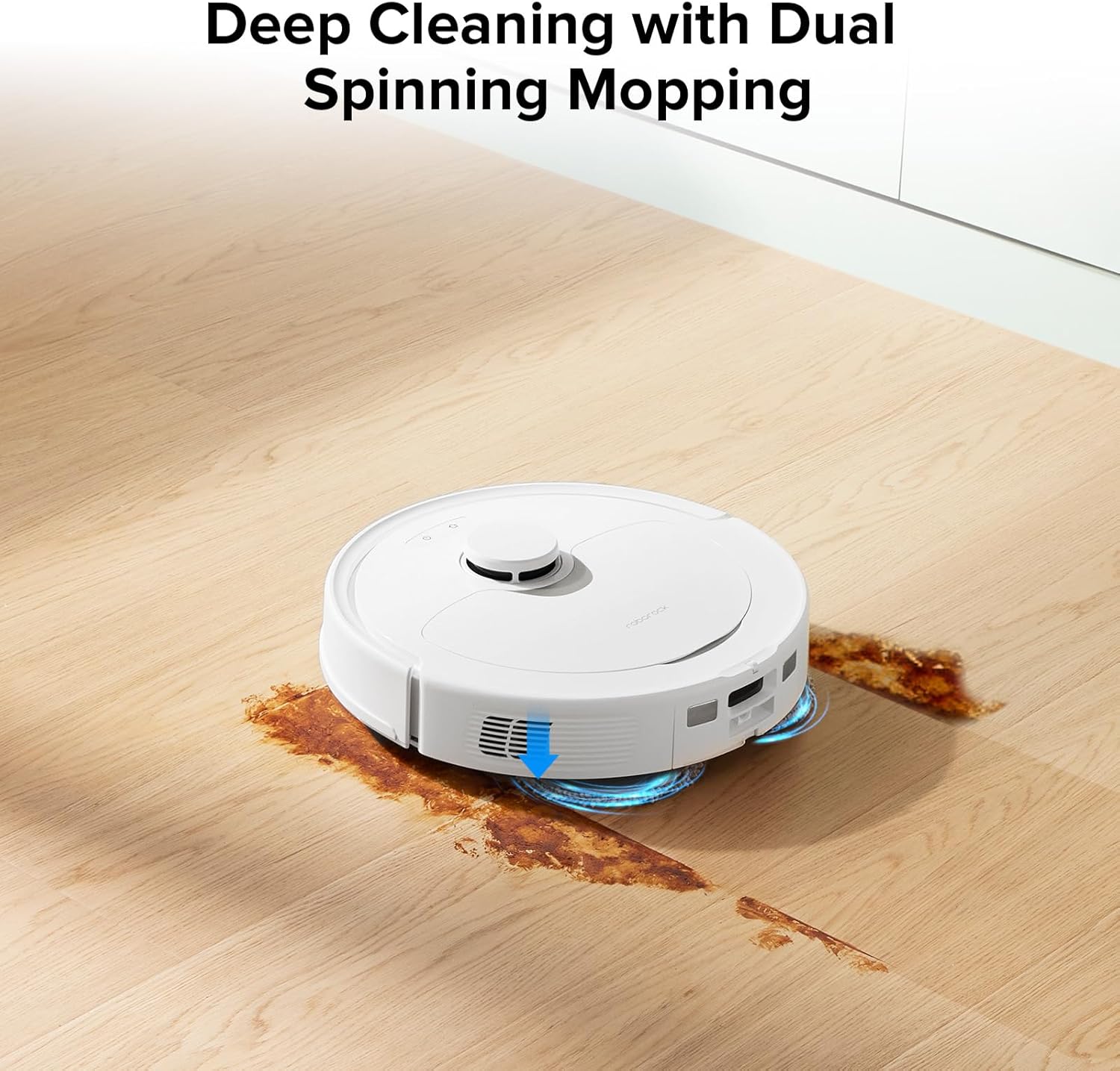 roborock Qrevo Slim Robot Vacuum and Mop with 4 Pack Microfiber Mop Cloths