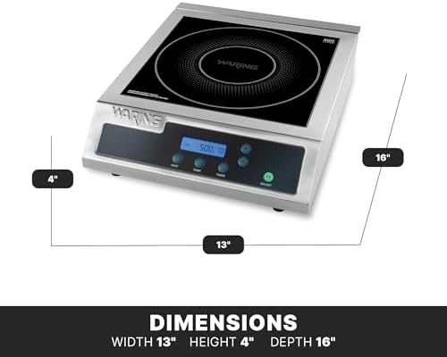 Waring Commercial Heavy-Duty Commercial Induction Range, 120V, 1800W