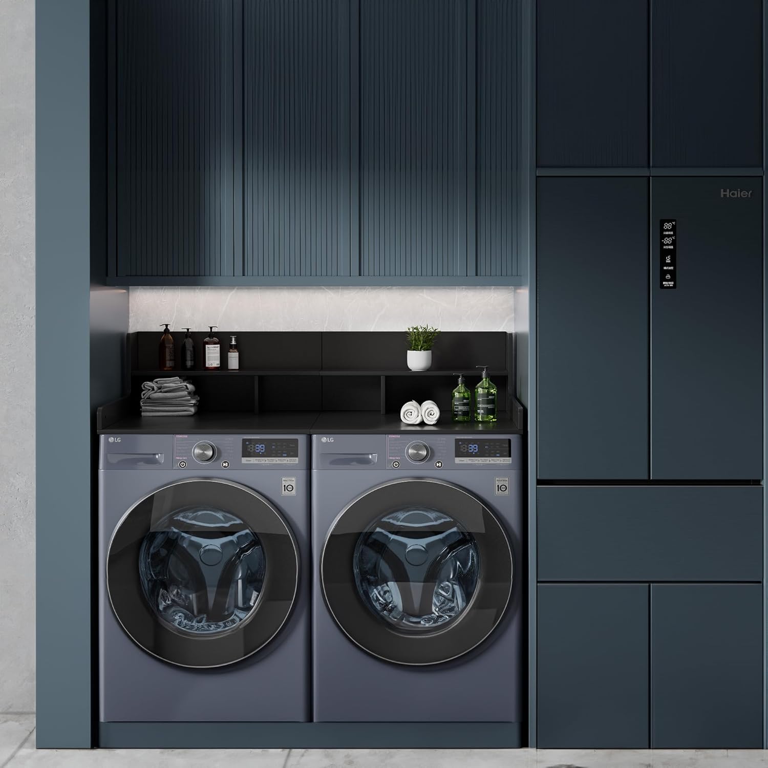 Two-Layer Foldable Washer Dryer Countertop, 27.5