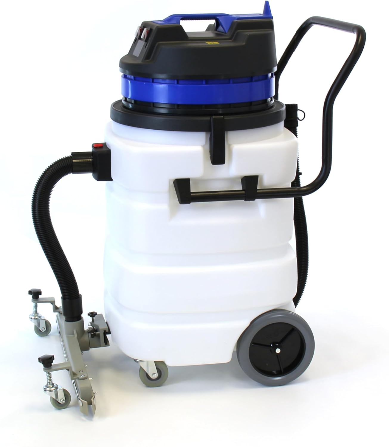 Industrial Vacuum Cleaner Wet/Dry - 2 Motors - Front Squeegee - 24 Gallon