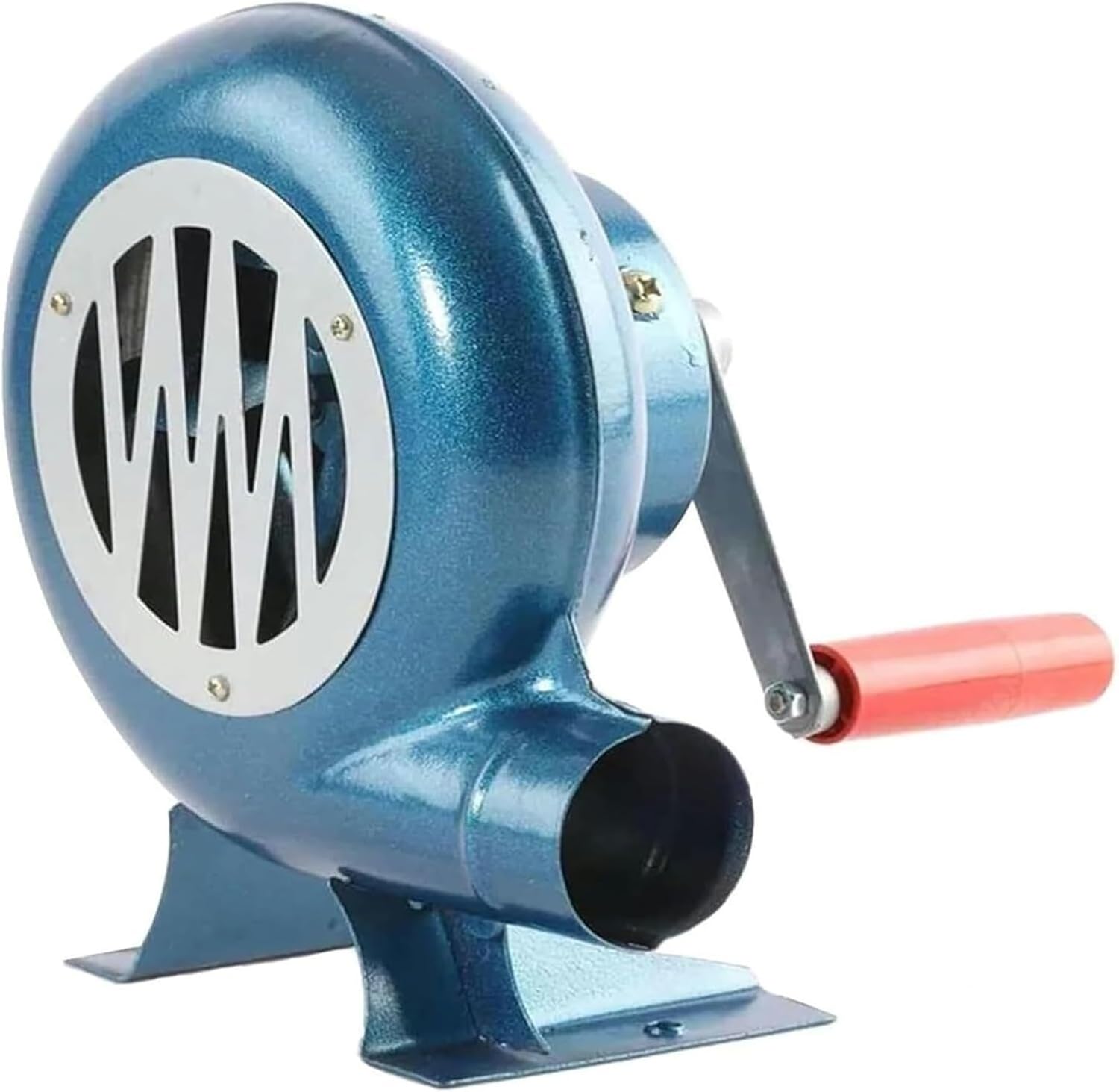 Hand Crank Blacksmith Forge Blower, Heavy Duty Manual Cooking Air Blower, Portable Grill Fire Starter Flame Exciter, For Camping/Picnic/Outdoor BBQ Tool(200W)