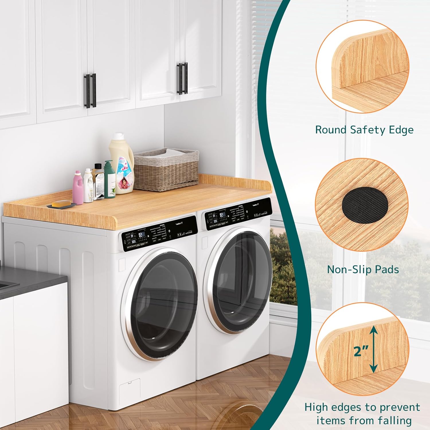 Washer Dryer Countertop 54''W x 27.5