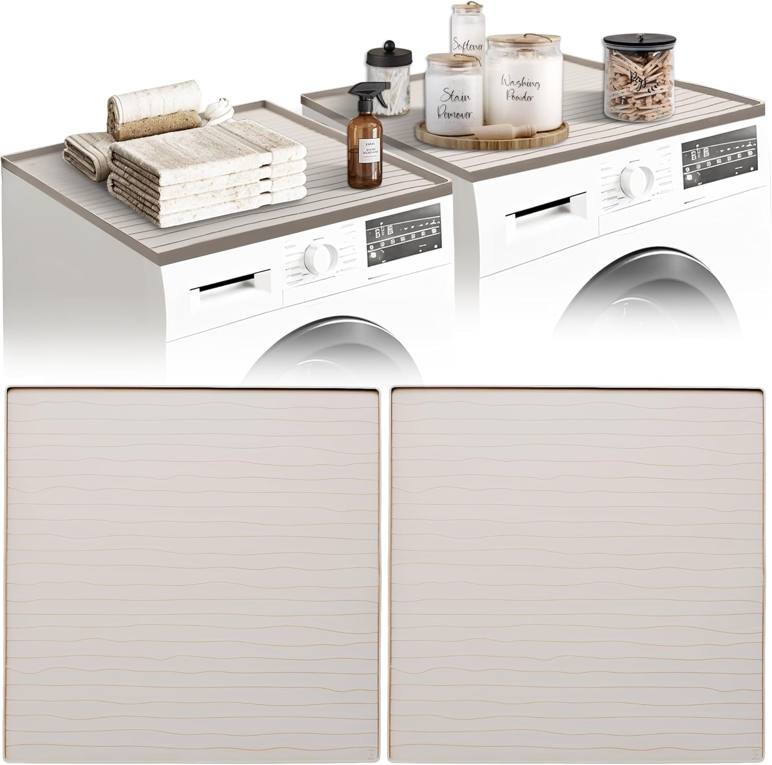 2 PC Washer and Dryer Top Cover Protectors 25