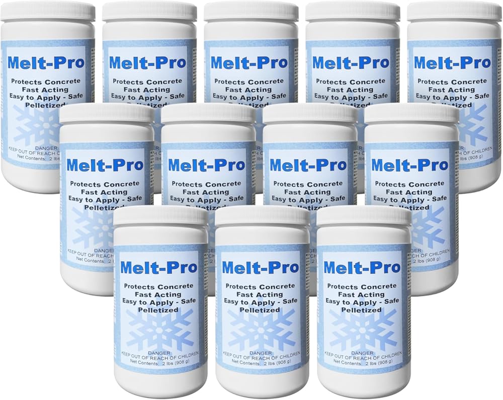Detco-Snow & ICE MELT - 2 LB Shaker (CASE of 12) - Unique Polymer Formula, Safe Around Pets, Lawn, Shrubs, Sidewalks, Porches and Driveways.
