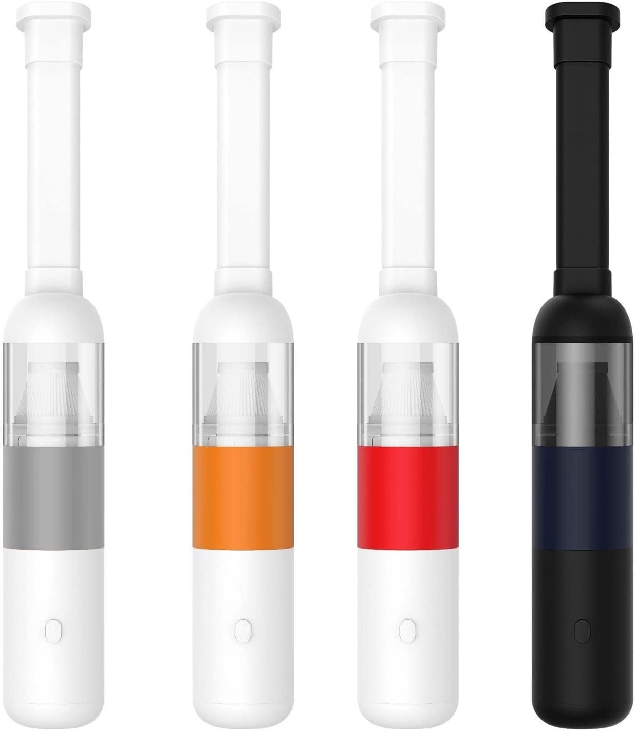 Hand Held Vacuum, Wireless Handheld Vacuum Cleaner Portable Handy Home Vacuum Cleaning Wireless 20000Pa Strong Suction Mini Cleaner (Color : Orange)