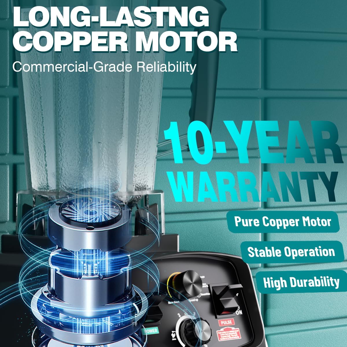 Smoothie Blender 1800W Powerful Blenders for Kitchen 68 Oz Large Capacity and BPA-Free Containers with To-Go Cup Countertop Blender for Smoothies, Ice Crushing & Frozen Drinks