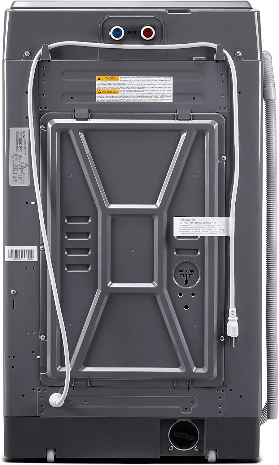 COMFEE’ 1.6 Cu.ft Portable Washing Machine, 11lbs Capacity Fully Automatic Compact Washer with Wheels, 6 Wash Programs Laundry Drain Pump, Ideal for Apartments, RV, Camping, Magnetic Gray