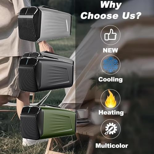 4-in-1 Portable Air Conditioner 5400BTU Cooling & 5600BTU Heating, Energy-Efficient AC Unit with Dehumidifier, Fan & Sleep Mode for Home, RVs & Camping, Green
