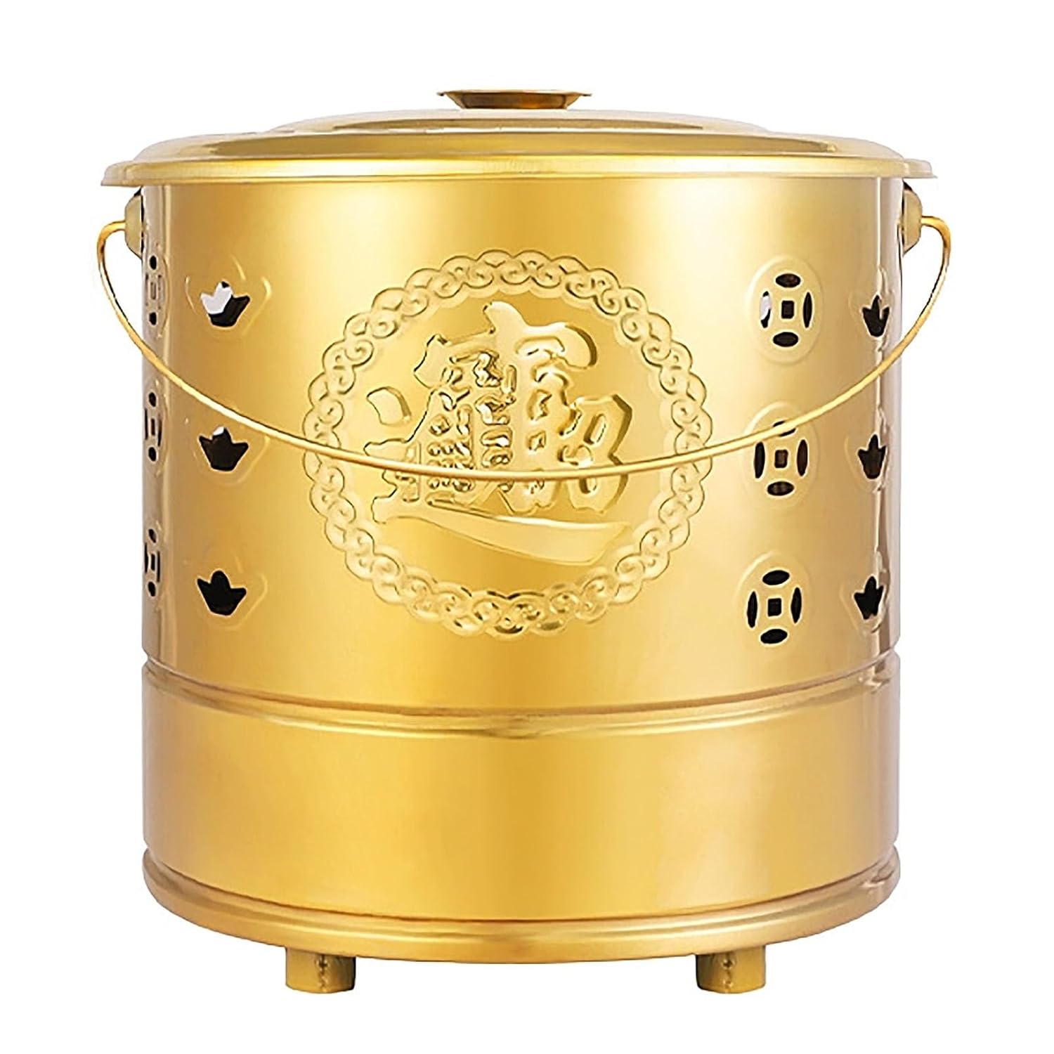 KAVERN Burn Barrel, Fire Pit, Burn Cage, Backyard Fire Pit, Incinerator, Burn Barrel for Yard Waste, for Wood Rubbish Leaves Burning(Large)(S)