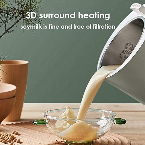 Soymilk Maker Household Mini Cooker Multi Functions Food Blender Convenient Hot Pot Food Mixer(Onecolor)