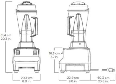 Vitamix 62828 Countertop Drink Blender w/Polycarbonate Container - 1 Count