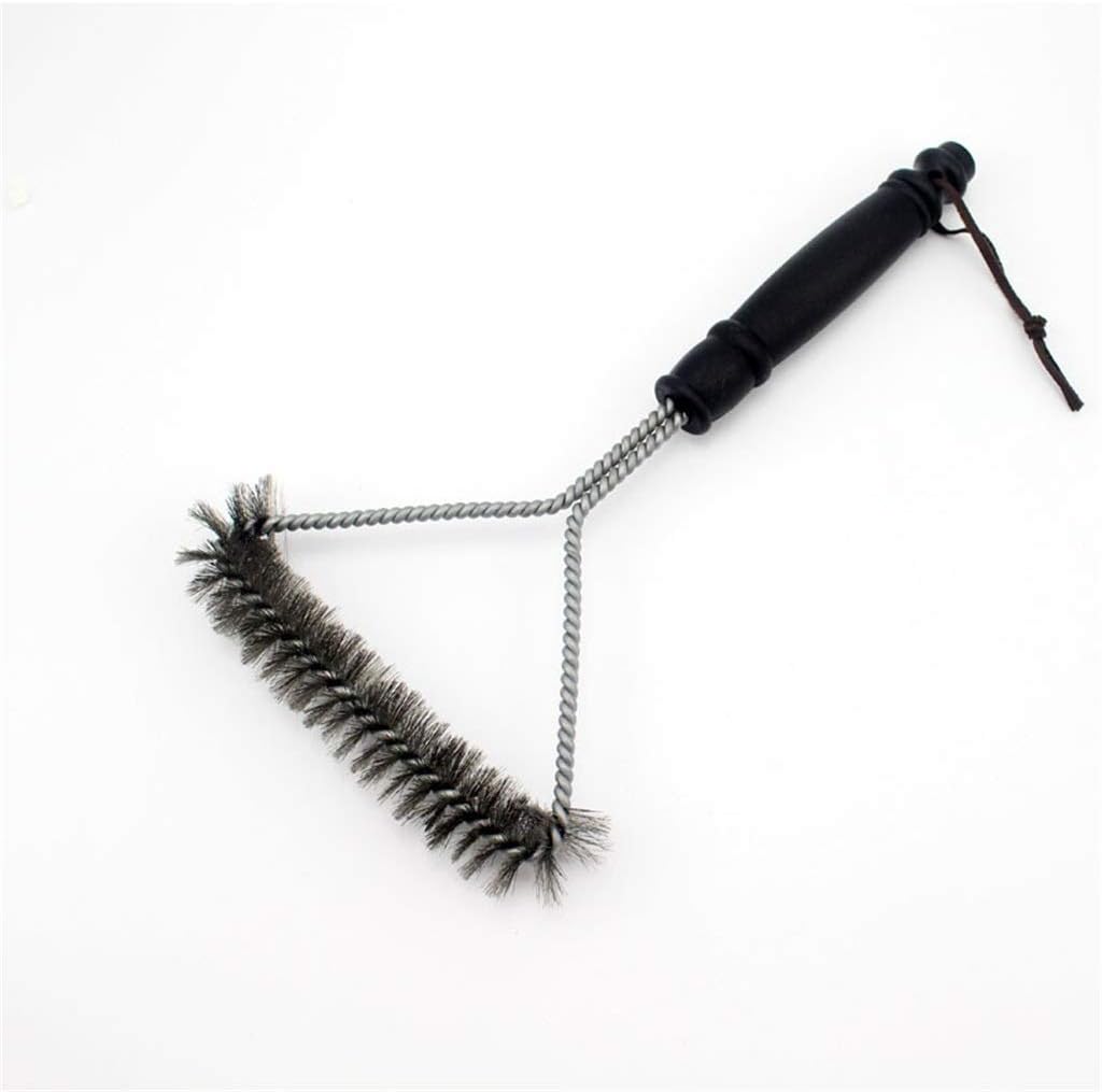Kitchen Accessories BBQ Grill Barbecue Kit Brus Stainless Steel Cooking Tools Wire Bristles Triangle Brushes