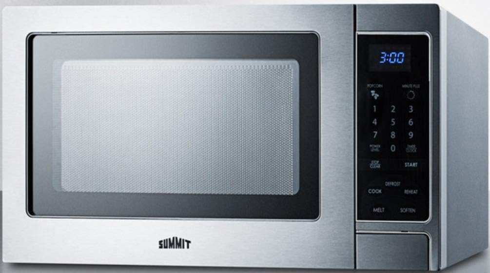 Summit SCM853 19” Compact Microwave, Stainless steel