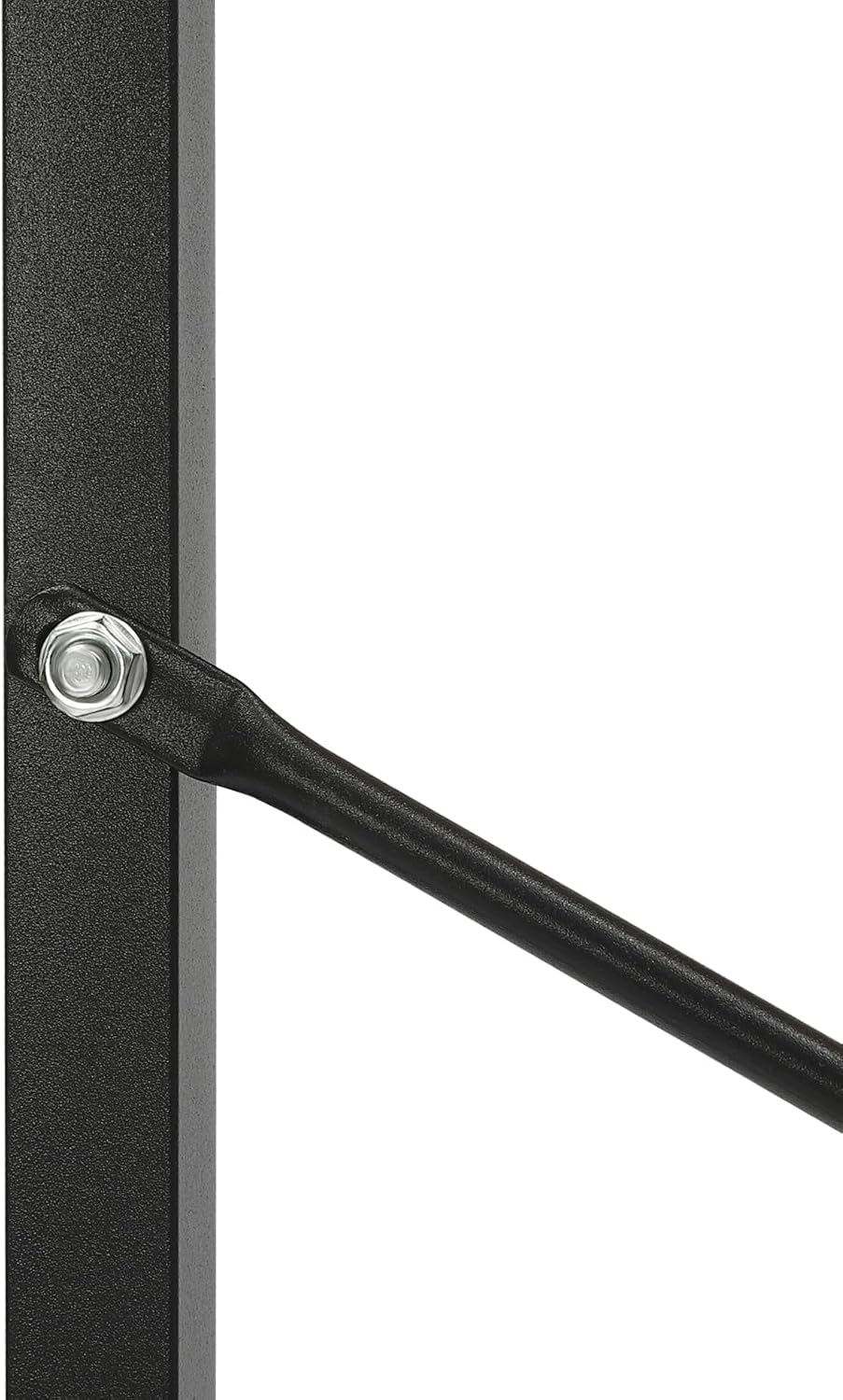 Over Washer Dryer Standing Rack Stand with Adjustable Rubber Feet, Hanging Towels Organizer Laundry Products Storage Shelf for Bathroom Laundry Room Space Saver (Black+Oak)