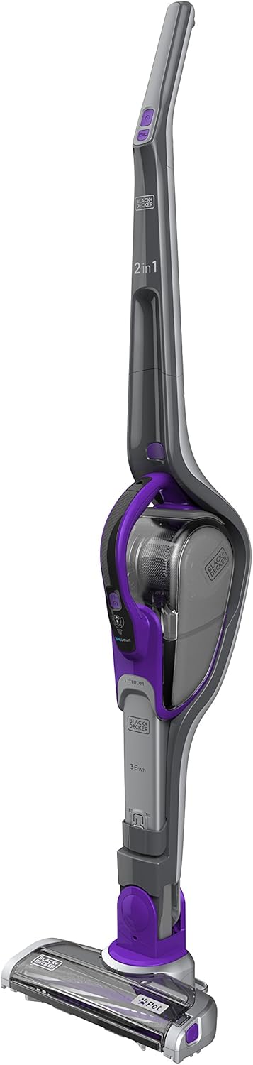 SVJ520BFSP-QW - Aspirador 2en1 18V 2Ah con tecnología Smart TECH™ Incluye cepillo para mascotas y filtro con Aroma de algodón. Cargador Base. Se mantiene de Pie. Boquilla extensible y cepillo