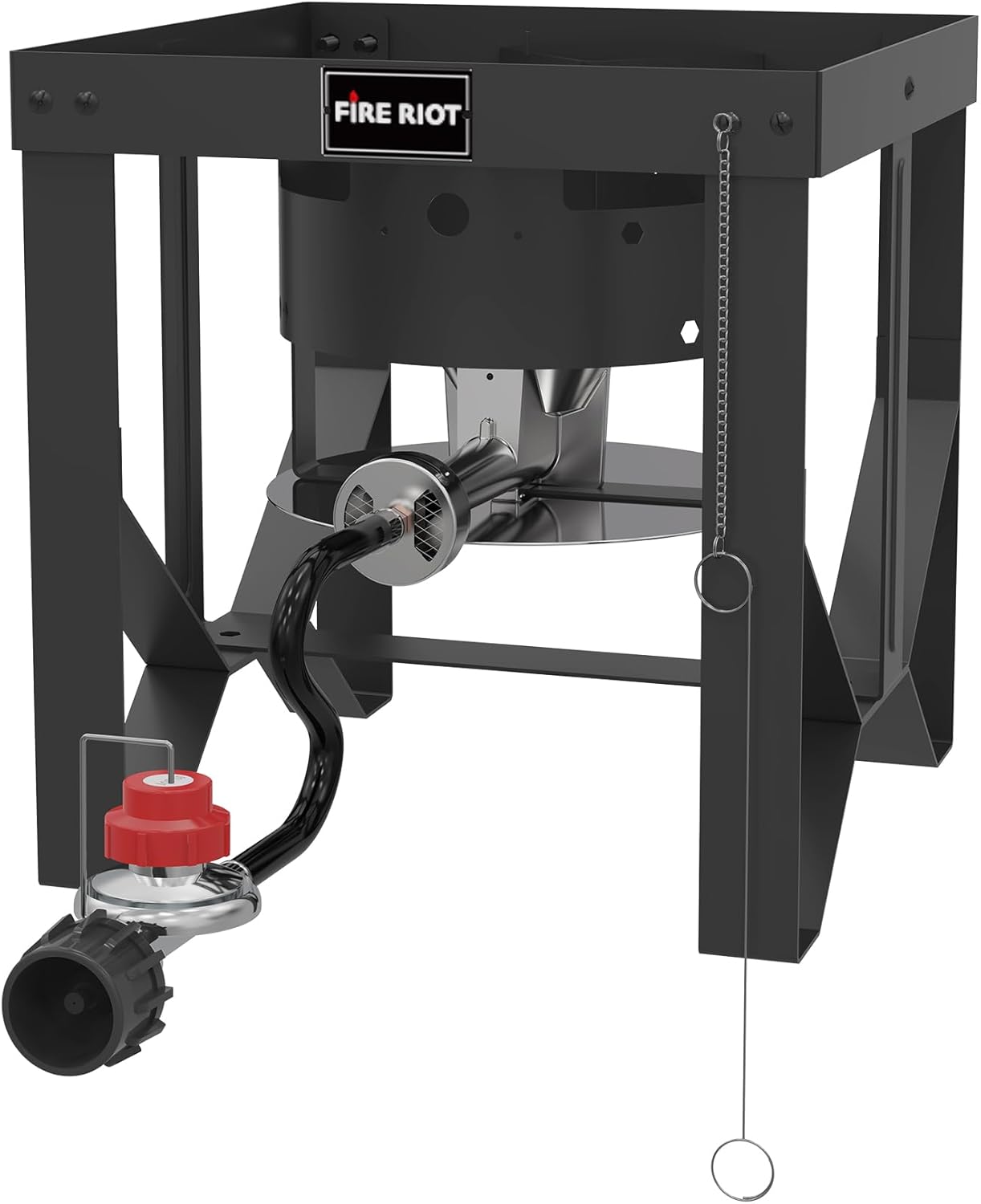 50,000 BTU High-Pressure Propane Burner - Adjustable Single Burner Propane Stove with CSA Certified 10PSI Regulator for Outdoor Camping, Backyard Cookouts, Tailgating, Fishing, and Hunting