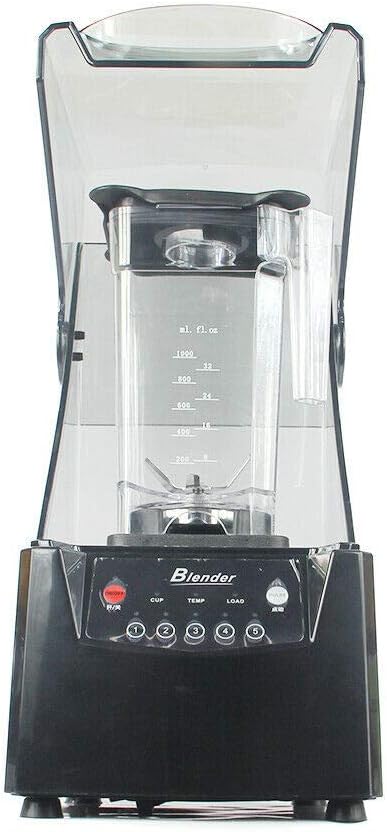 Electric Smoothie Blender, 110V 2600W 1.8L Commercial Soundproof Cover Blender Ice Crusher Fruit Juicer Smoothie with Shield Quiet Sound Enclosure