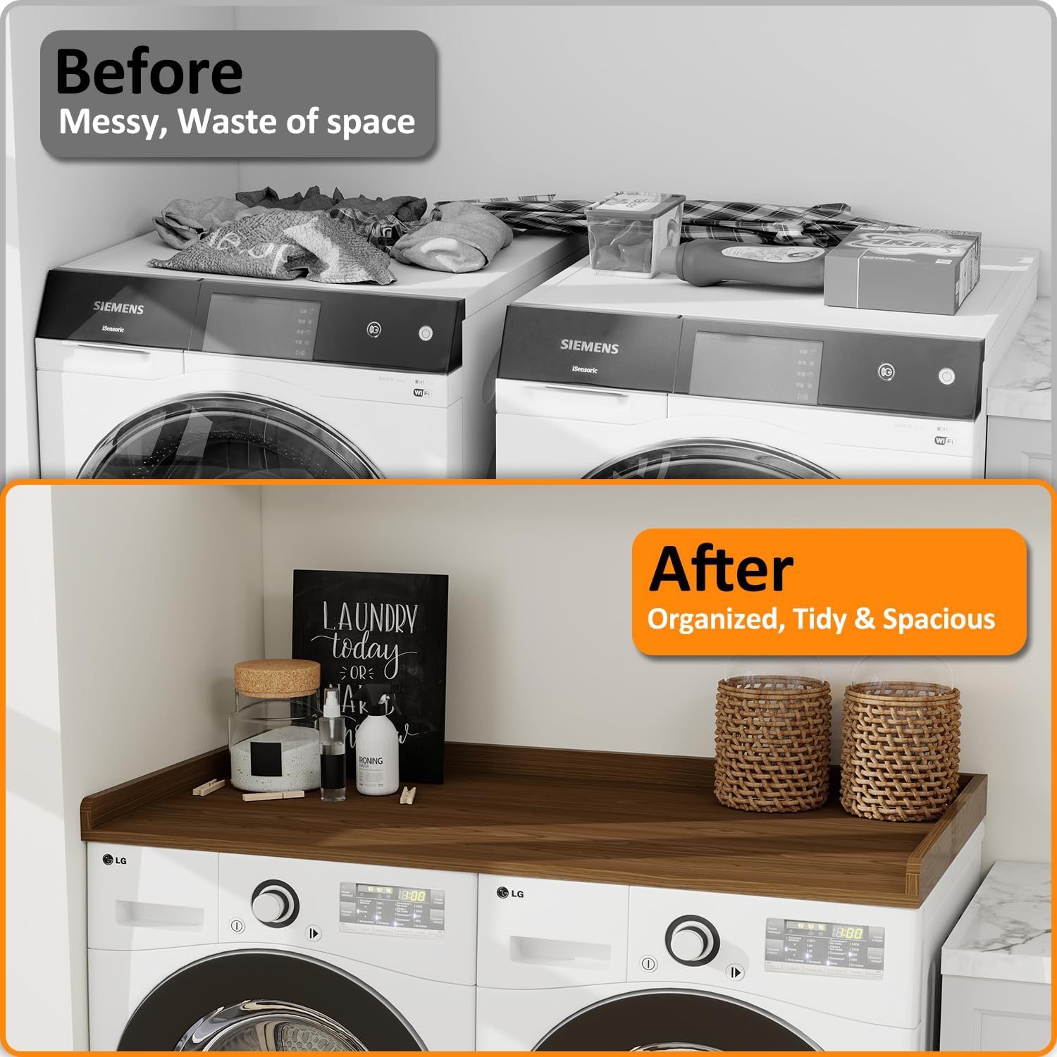 Washer Dryer Countertop, 54