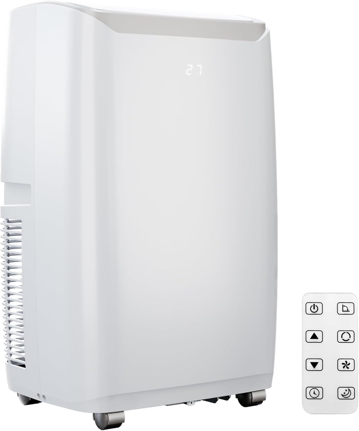 12000 BTU Portable Air Conditioner Cools up to 550 Sq.Ft, 3-in-1 Quiet Portable AC Unit with Remote Control & Installation Kits for Large Room, 3 Speed, Auto Swing, 24H Timer