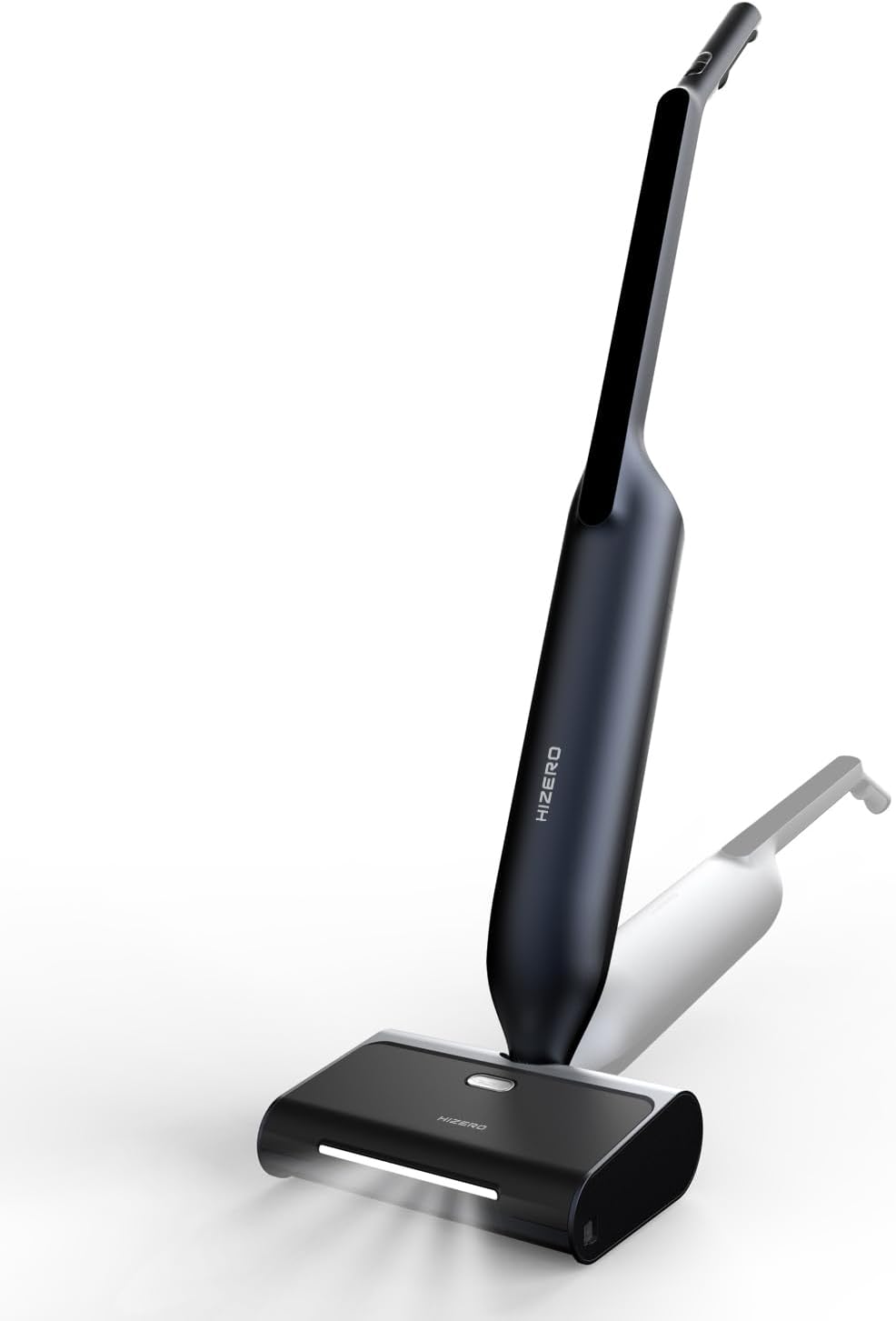 HIZERO F600 Hard Floor Cleaner with Headlight, Self-Cleaning Roller & Triple Separation, 60Min Cordless Runtime, Wet Dry Sweeping Mopping All-in-One for Wood Tile & Pet Homes