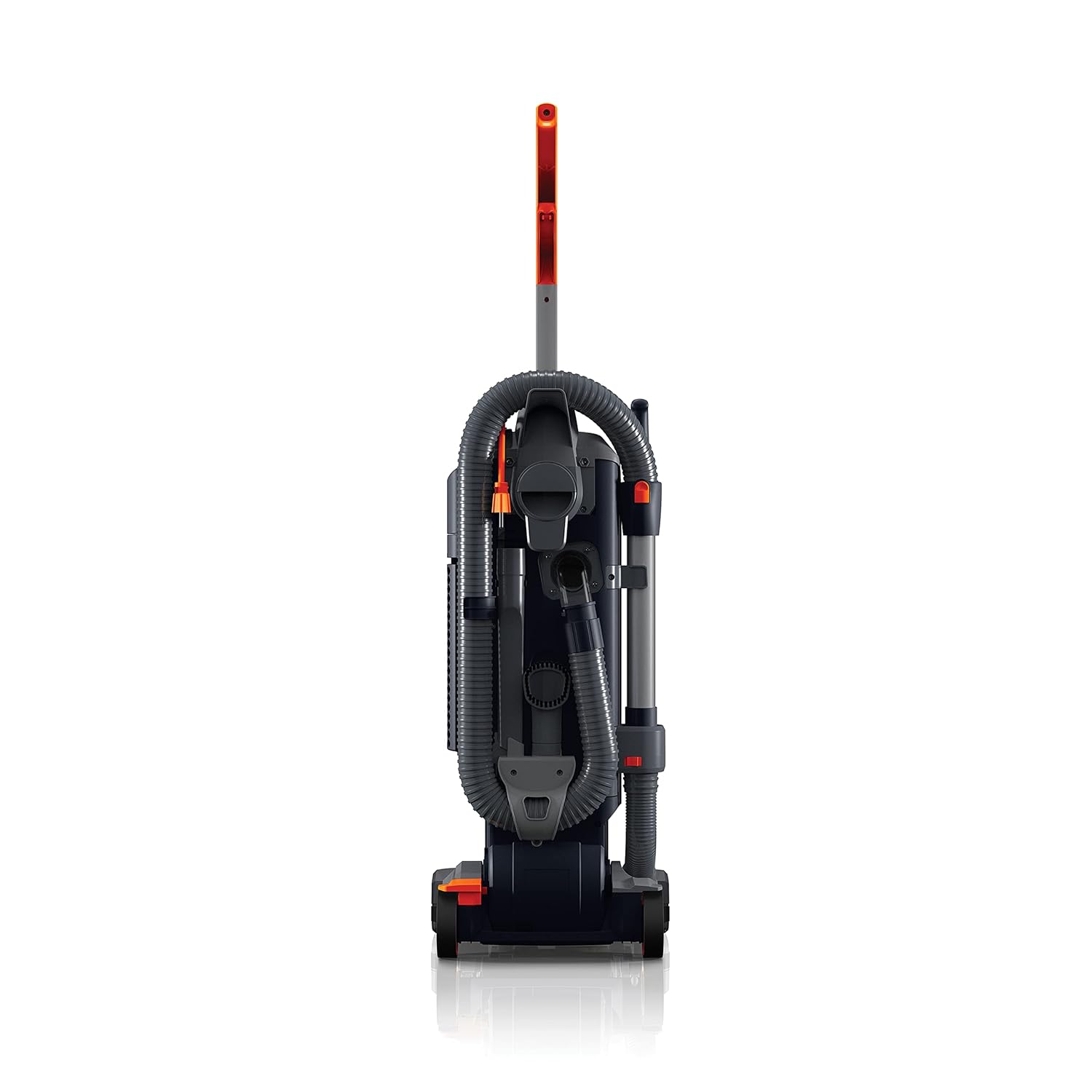 Hoover Commercial HushTone 13-Inch 2-Speed Upright Vacuum Cleaner with IntelliBelt, Quiet Bagged HEPA Filtered Professional Rated, 40-Foot Long Cord, CH54113, Gray/Orange