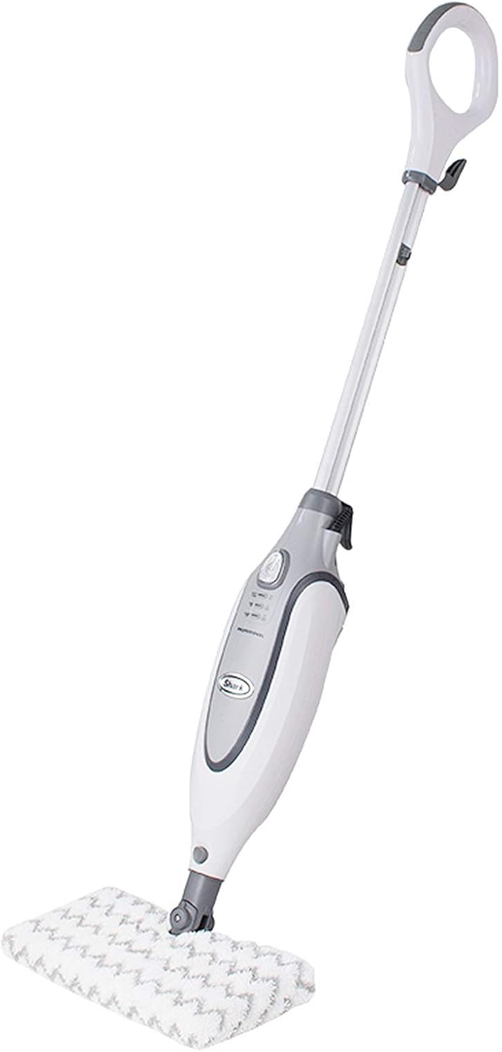 Hard Floor Steam Mop 1300W Handheld Steamer Floor Mop and Carpet Cleaner Convenient Detachable Steam Cleaner for Living Room Bedroom Dining Room White