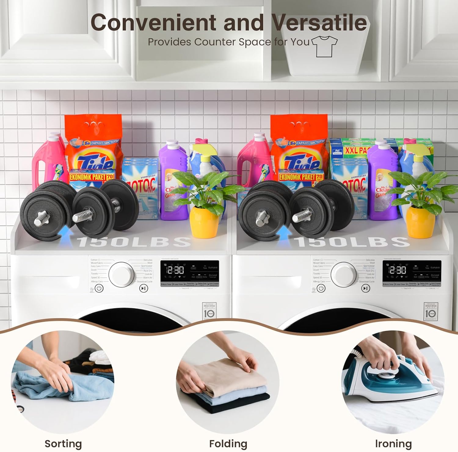 Washer Dryer Countertop Set of 2, 54.34