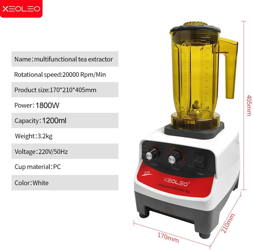 Tea brewing machine Smoothie maker1200ml Multifuction Food blender 1800W Shaker machine Smoothie maker brew cream/milk Mixer