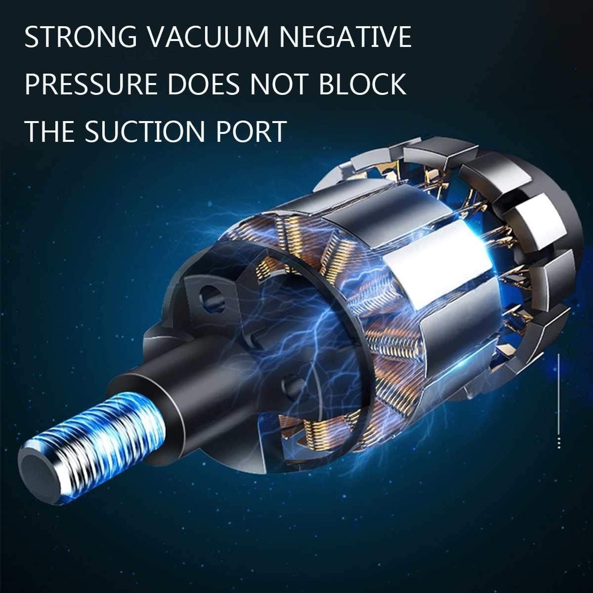 Handheld 120W Wired Powerful Car Vacuum Cleaner Wet and Dry Use Car Vacuum Cleaner (Color:White), Size