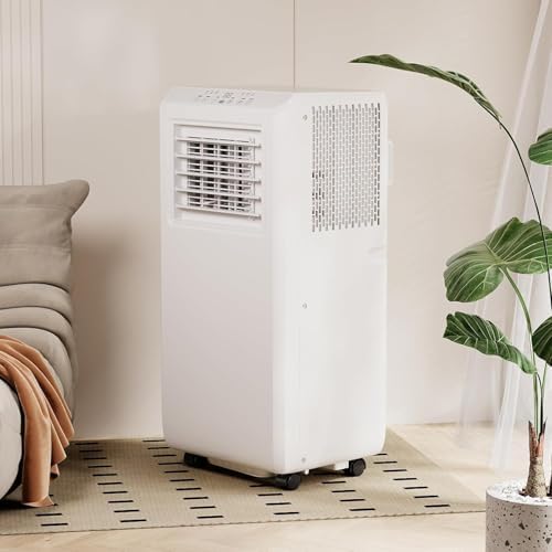 10000 BTU Portable Air Conditioner, 3-In-1 Smart AC Unit with Dehumidifier, Fan & Cooling, Cools Rooms Up to 450 Sq.Ft, Includes Remote Control, LED Display, Window Kit & Sleep Mode