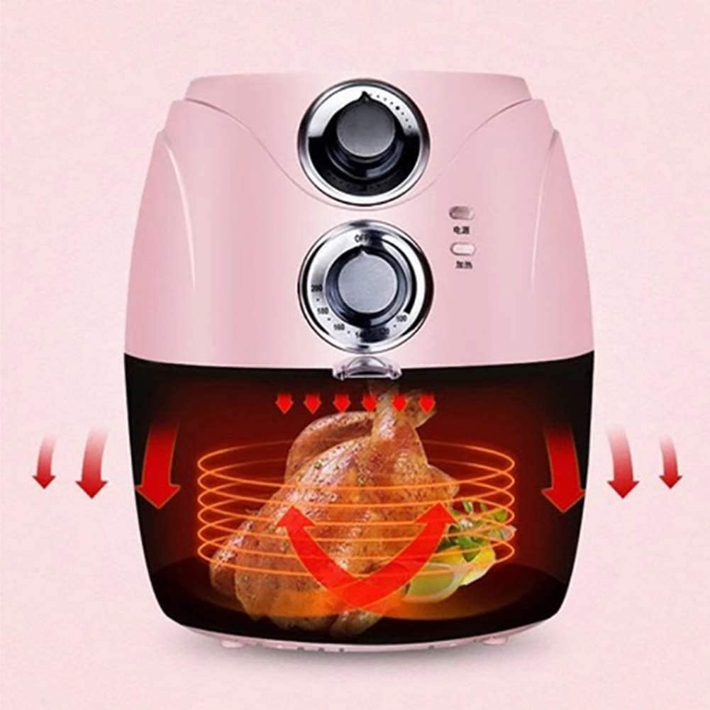 N/A 2.5L Air Fryer Household Oil-free Timer & Temperature Control Oil-Free Non Stick Fry Basket Dishwasher Safe Parts(D)