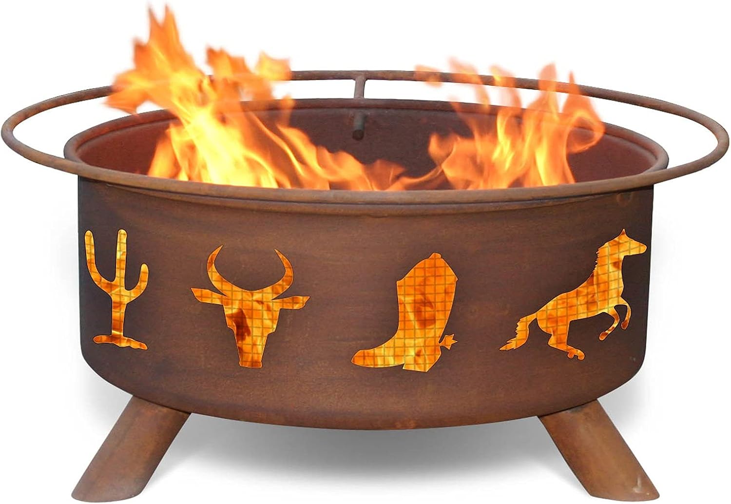 Patina Products F109, 30 Inch Western Cowboy Fire Pit