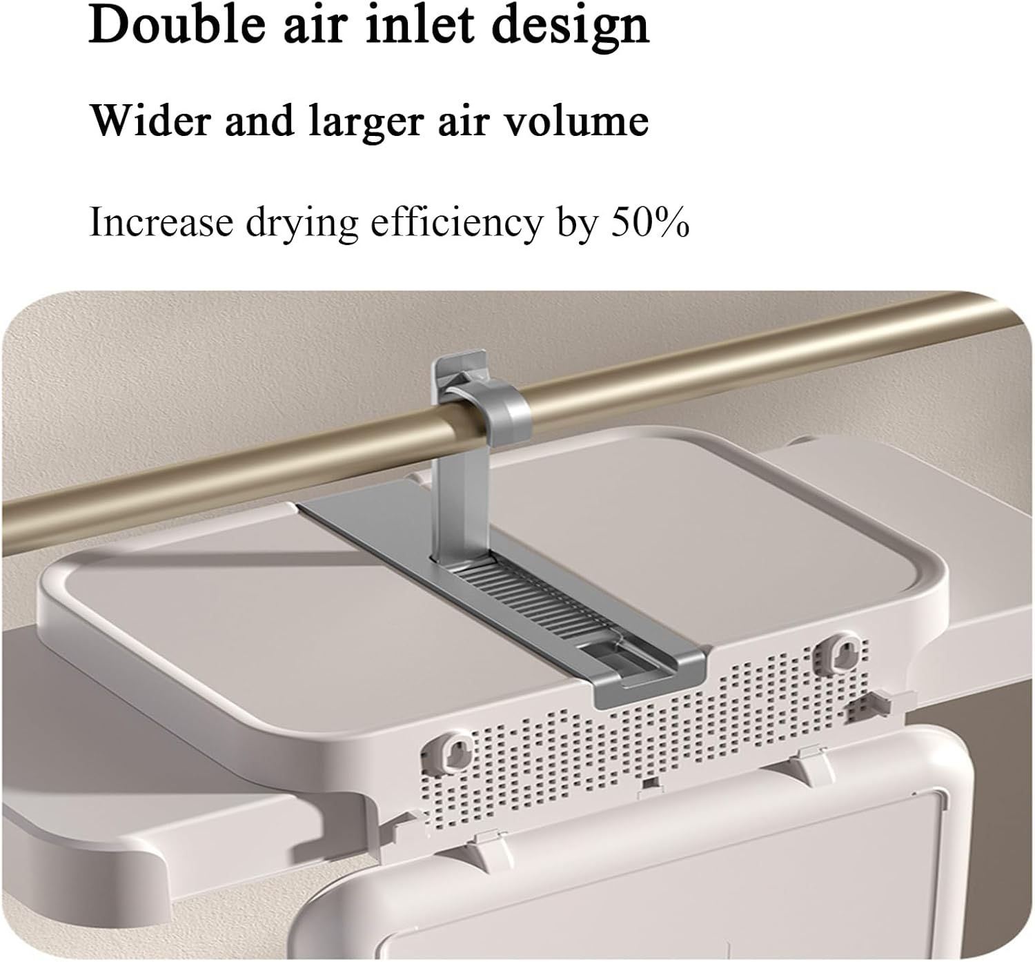 EERSTA Dryer, Household Clothes Drying Machine, Bathroom Punch-Free Wall-Mounted Clothes Dryer, Dormitory Foldable Air Dryer