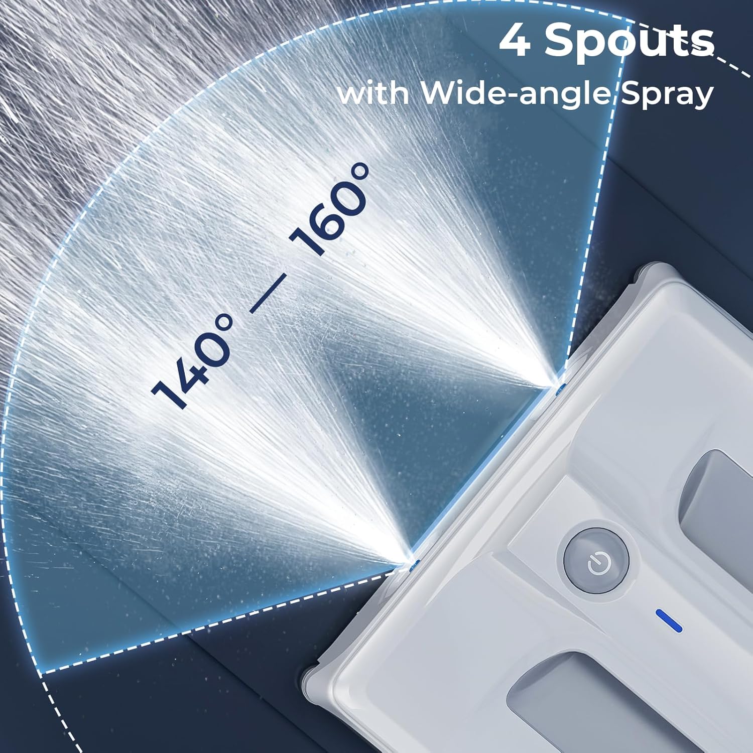 HUTT Auto Window Cleaning Robot A1, Upgraded 4 Water Spray & 6000PA High Suction Power Window Cleaner with Laser Sensor Detection, Perfect for High-Rise Windows, Tiles and Glass