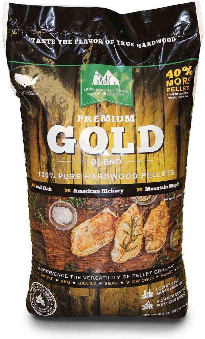 Replacement for GMG Gold Blend Wood Pellets, BBQ Grill Cooking, Oak/Hickory/Ma