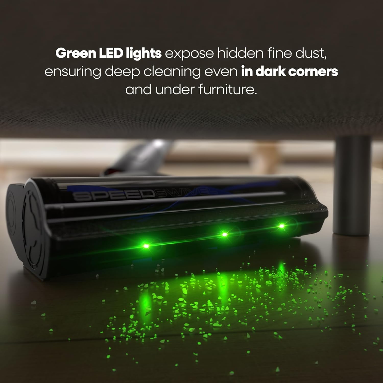 YONNDER Cordless Vacuum Cleaner, 50KPA/550W/70Mins Powerful Stick Vacuum for Home, Anti-Tangle, Self-Standing, Lightweight, Charging Dock, Vacuum Cleaner for Hardwood Floor/Carpet/Pet Hair/Car, M1